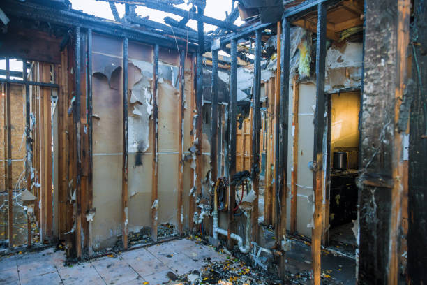 Professional Fire Damage Assessment technician working in Chantilly, VA